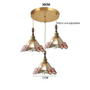 Axyaa Butterfly Glass Copper LED Pendant Lamp for Home Indoor Decor