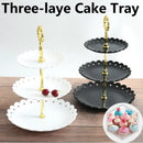 Axyaa Petal Cake Stand: Elegant 3-Tier Tray for Parties & Events