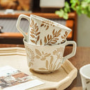 Axyaa Nordic Ceramic Hand-Painted Mug Coarse Pottery Coffee Cup