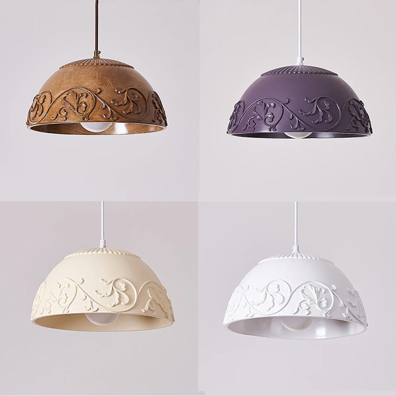 Axya Creamy Resin Pendant Lights for Bedroom & Living Room Home Decor Lighting