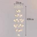 Axyaa Crystal Chandelier Pendant Light for Living Room Bedroom Ceilings