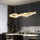 Axyaa Metal Crystal Ceiling Lamps: Luxury LED Pendant Chandeliers Lights