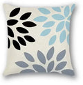 Axyaa Light Blue Linen Cushion Cover - 40x40 to 60x60 Pillowcase