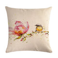 Animal Print Linen Pillowcase by Axyaa - Home Decor Cushion Cover