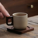 Axyaa Camellia Flower Coffee Cup and Saucers: Delicate Stoneware Latte Mug for Afternoon Tea