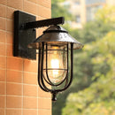 Axyaa Glass Wall Lamp for Outdoor Garden Porch Courtyard Stairway - Waterproof LED Light