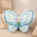 Axyaa High-Elastic Velvet Butterfly Alien Girl Style Sofa Pillow for Living Room