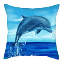 Axyaa Dolphin Pattern Cushion Cover 45x45cm