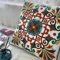 Axyaa Ethnic Floral Embroidered Pillowcase - Cotton Throw Cushion Cover