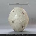 Axyaa Handmade Ceramic Vase Ginger Jar - Decorative Flower Pot for Home Accessories