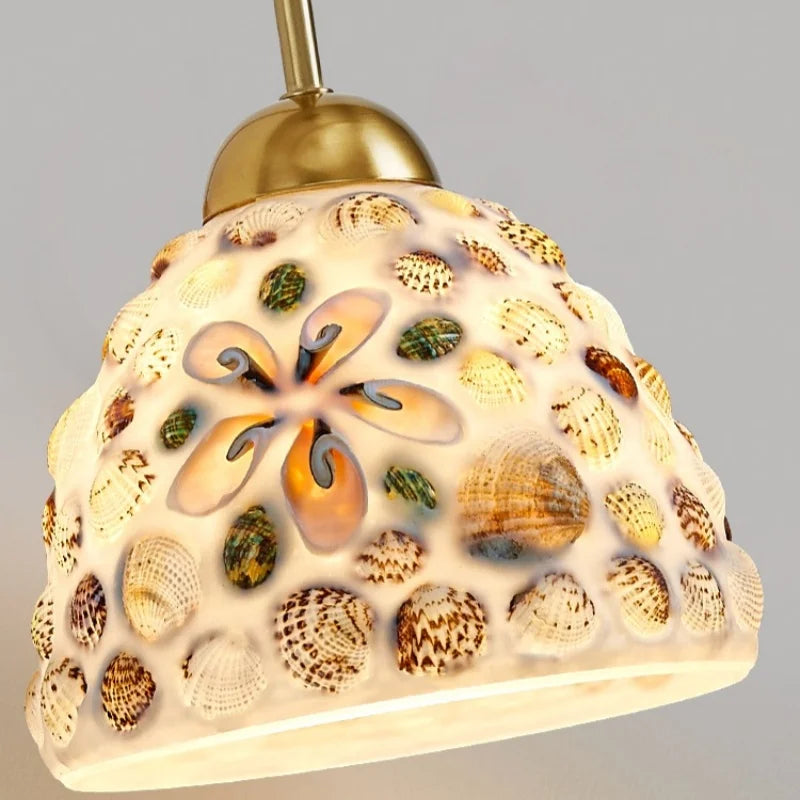 Axyaa Shells Resin LED Wall Lamp for Home Decor and Interior Design