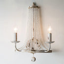 Axyaa French Countryside Crystal Wall Lamp for Living Room Bedroom Lighting