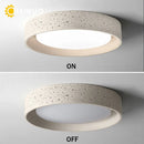 Axyaa Stone Ceiling Light: Vintage Cream Style LED Lamp for Living Room, Bedroom, Hallway
