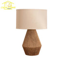 Axyaa Wabi-sabi Hemp Rope Table Lamp LED E27 Desk Light for Home and Hotel