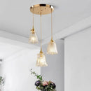 Axyaa Glass Chandelier Pendant Lights - Nordic Style Hanging Lighting for Home and Commercial Spaces