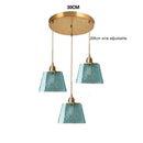 Axyaa Glass LED Pendant Lights: American Vintage Style for Dinning, Living Room & Bedroom