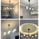 Axyaa Modern Chandelier LED Suspension Lamp for Kitchen Island Table Living Room Bedroom