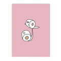 Axyaa Bathroom Yoga Funny Wall Canvas Art for Minimalist Home Decor