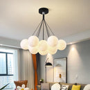 Nordic Planet Bubble Moon Chandelier for Bedroom by Axyaa