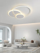 Axyaa Circle LED Ceiling Light Modern Minimalism Dimmable Fixture for Living Room Bedroom