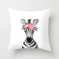 Axyaa Animal Print Decorative Cushion Cover Pillowcase for Home and Car Decor