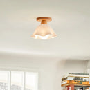 Axyaa Acrylic Wood LED Ceiling Light, Modern Art Decoration for Living Room Kitchen Corridor