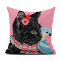 Axyaa Cute Anime Pillow & Cushion Cover Set - 40x40cm Square Decorative Sofa Pillowcase