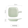 Axyaa Cream Love Plates Set of 4 - Ceramic Tableware for Dessert & Breakfast