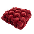 Axyaa Knotted Square Cushion: Nordic Aesthetic Stuffed Pillow for Office Chair Decor and Sleep