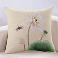Lotus Cushion Cover by Axyaa: Stylish Home Decor Pillowcase for Living Room, Car, and More