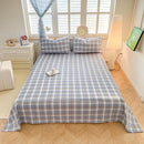 Axyaa Solid Color Lattice Yarn-Dyed Sheets - Soft and Skin-Friendly