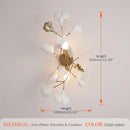 Axyaa Petal Shell Pendant Lights: Romantic Gold Hanging Chandeliers for Home Decor