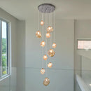 Luxurious Axyaa LED Ceiling Chandelier for Modern Bedroom and Dining Room Lighting