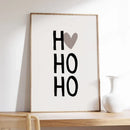 Axyaa Abstract Reindeer Canvas Print - Minimalist Christmas Wall Art for Modern Living Room