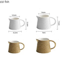 Axya Meteor Gravy Boat Steak Sauce Pot Milk Can - Solid Color Ceramic Tableware