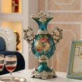 Axyaa European Retro Vase, Home Decoration, Creative Foyer Decor, Living Room Flower Vase