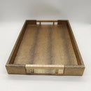 Axya Marble Effect Gold Trays Multicolor Desktop Organizer Storage Tray