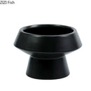 Axyaa Ceramic Vase: Circular Desk Decoration for Floral Arrangements
