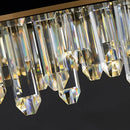 Axyaa Luxury Crystal Chandelier Black Gold LED Modern Home Decoration Dining Room Light