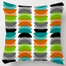 Colorful Blocks Geometric Abstract Pattern Cushion Cover by Axyaa