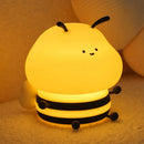 Axyaa Bee Silicone Night Light USB Rechargeable Touch Sensor Kids Lamp Time Function