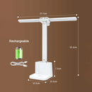 Axyaa LED Desk Lamp: Dimmable Touch Night Light, USB Rechargeable, Eye Protection, Foldable