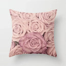 Rose Flowers Cushion Cover 45x45cm Nordic Style Home Decor Throw Pillow Axyaa