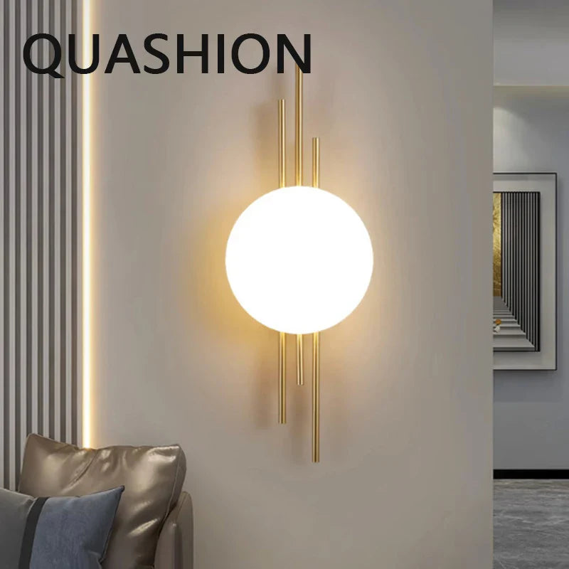 Axya Acrylic Wall Lamp LED Sconce Light Creative Design Bedroom Living Room Decor