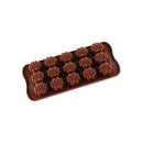 Axyaa 15-Hole Silicone Chocolate Mold: Creative Jelly Candy Cake Ice Grid Baking Mould
