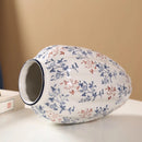 Axyaa Blue & White Porcelain Vase: Elegant Home Decor for Living Room, TV Cabinet & Dining Table