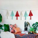 Nordic Christmas Tree Macrame Tapestry for Bedroom Wall Art - Axyaa Aesthetic Decor