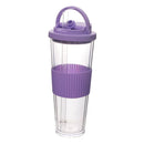 Axyaa Double-Layer Plastic Cup with Straw | Large Capacity | Leak-Proof | Student Friendly
