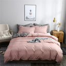 Axyaa Solid Color Duvet Cover Set - Super Soft Queen King Size Bedding Sets