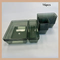 Axyaa Transparent Drawer Storage Box: Kitchen Tableware Cosmetics Organizer